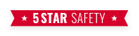 Five star safety banner